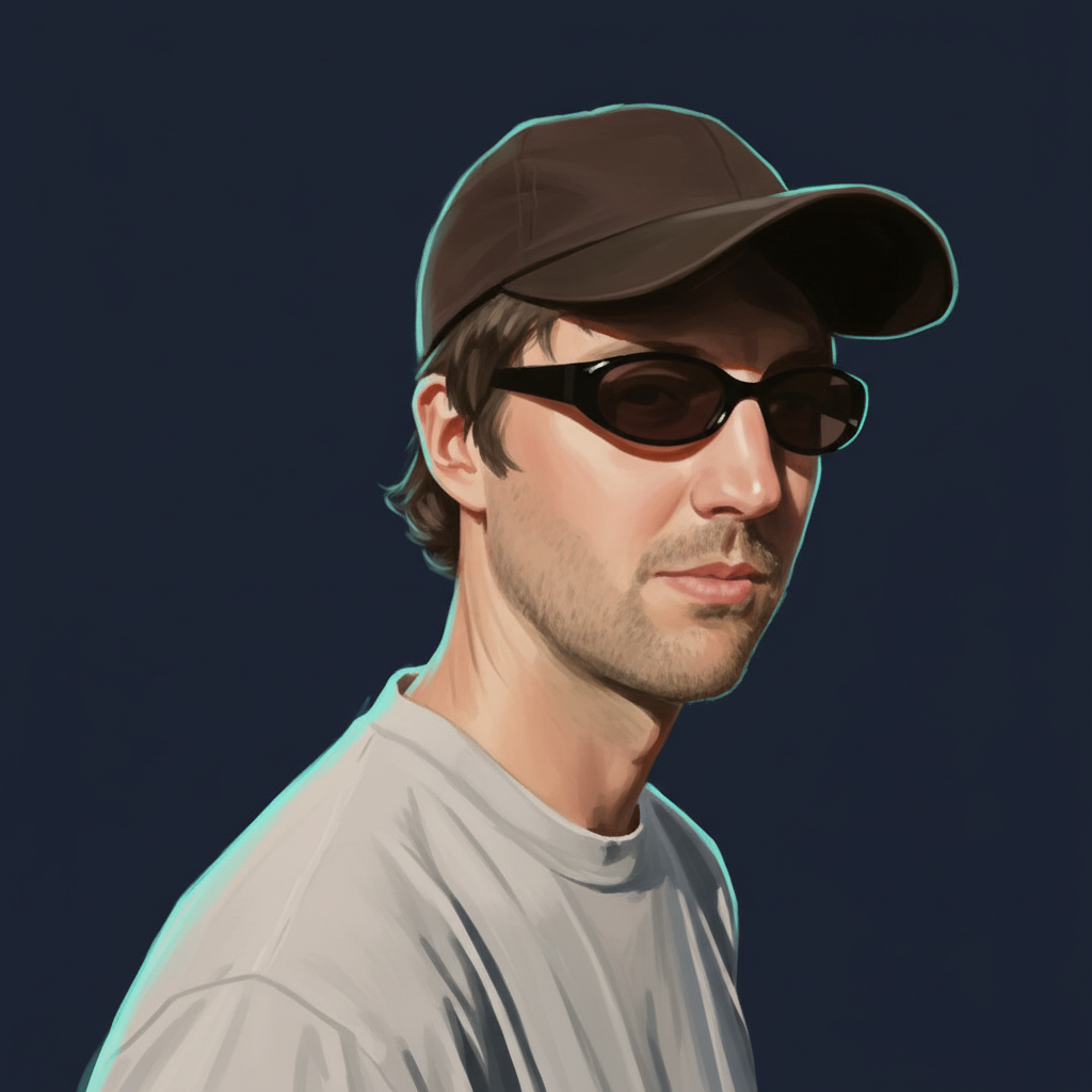 Editorial illustrated portrait of Tornado Wallace