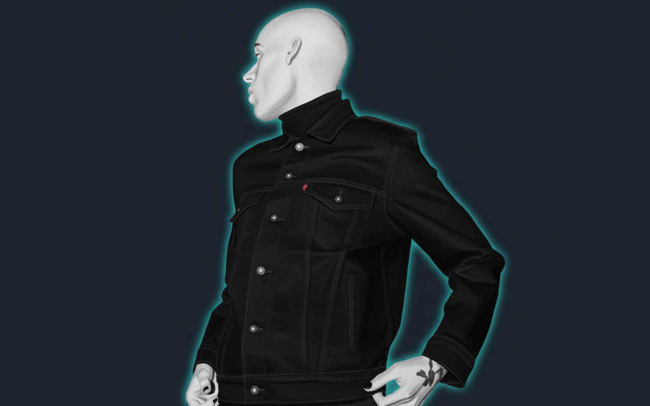 Editorial illustrated portrait of Club Angel