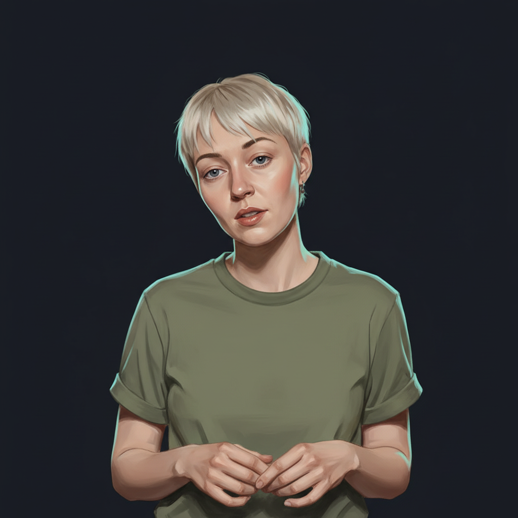 Editorial illustrated portrait of CCL