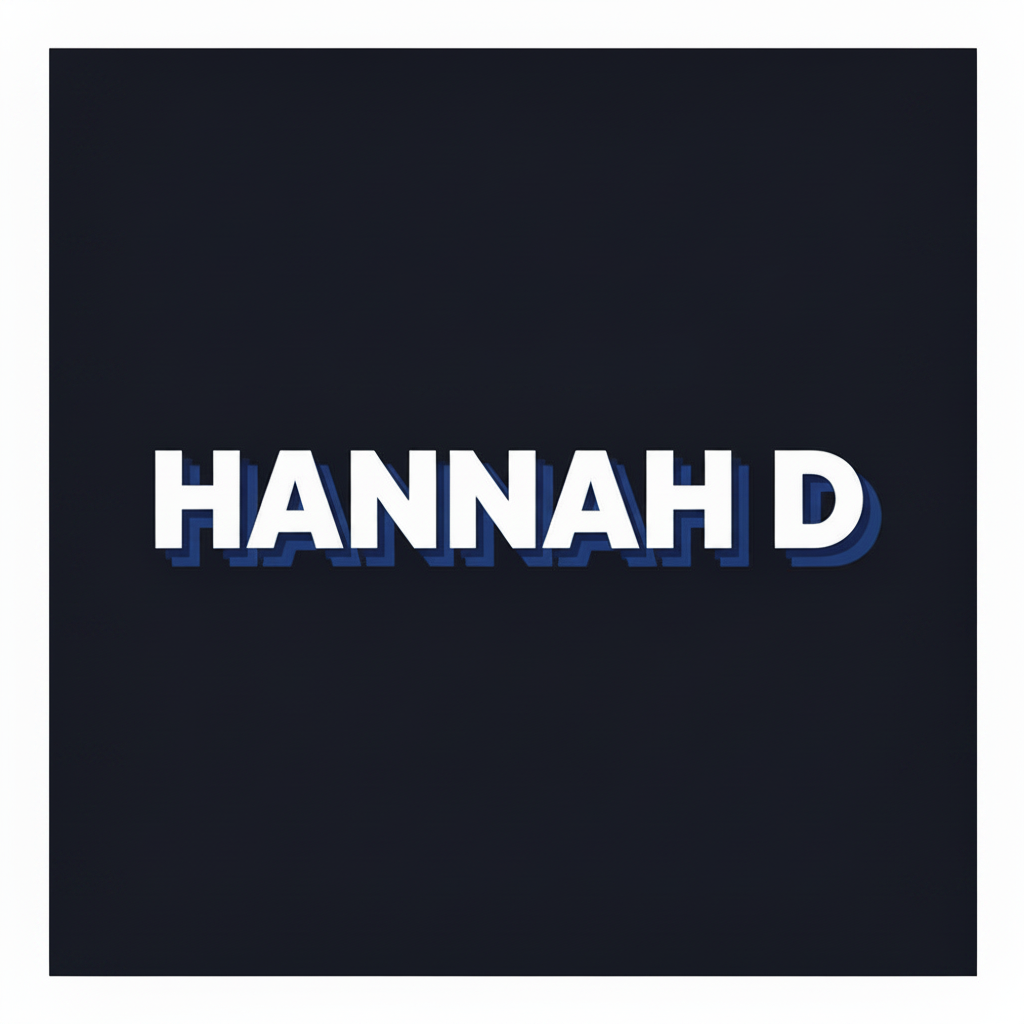 Original artist-name artwork for Hannah D